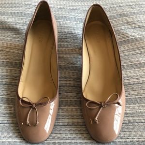 J. Crew Evie Ballet Heel in Patent Leather